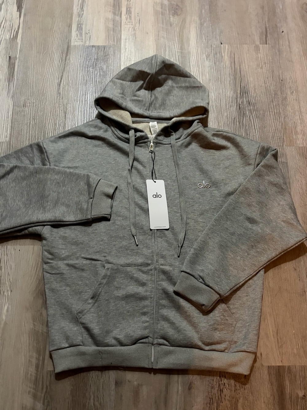 ALO Yoga Men's Grey ZipUp